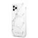 Guess Marble Case - дизайнерски кейс с висока защита за iPhone 11 Pro (бял) 2