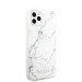 Guess Marble Case - дизайнерски кейс с висока защита за iPhone 11 Pro (бял) 5
