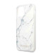 Guess Marble Case - дизайнерски кейс с висока защита за iPhone 11 Pro (бял) 3