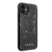 Guess Marble Case - дизайнерски кейс с висока защита за iPhone 11 (черен) 5