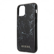 Guess Marble Case - дизайнерски кейс с висока защита за iPhone 11 Pro Max (черен) 2