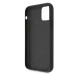 Guess Saffiano 4G Circle Logo Leather Hard Case - дизайнерски кожен кейс за iPhone 11 Pro Max (черен) 4