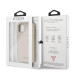 Guess Saffiano 4G Circle Logo Leather Hard Case - дизайнерски кожен кейс за iPhone 11 Pro Max (златист) 7