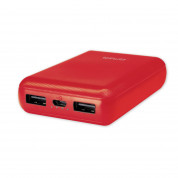 4smarts Power Bank VoltHub Go 10000 mAh - външна батерия с 2 USB изхода (червен)