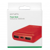 4smarts Power Bank VoltHub Go 10000 mAh - външна батерия с 2 USB изхода (червен) 3