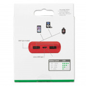 4smarts Power Bank VoltHub Go 10000 mAh - външна батерия с 2 USB изхода (червен) 2