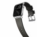 Nomad Active Strap Modern Leather - кожена (естествена кожа) каишка за Apple Watch 42мм, 44мм, 45мм, Ultra 49мм (кафяв-сребрист) 7