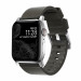 Nomad Active Strap Modern Leather - кожена (естествена кожа) каишка за Apple Watch 42мм, 44мм, 45мм, Ultra 49мм (кафяв-сребрист) 1