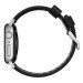 Nomad Active Strap Modern Leather - кожена (естествена кожа) каишка за Apple Watch 42мм, 44мм, 45мм (черен-сребрист) 3