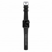 Nomad Active Strap Modern Leather Black Connector Silver 42, 44 and 45mm  7