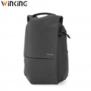 Winking Travel Backpack - елегантна и качествена раница за лаптопи до 15.6 инча (сив)