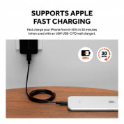 Griffin USB-C to Lightning Cable PD 18W - MFI сертифициран USB-C към Lightning кабел за Apple устройства с Lightning порт (180 см) (черен) 4