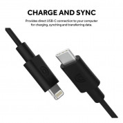 Griffin USB-C to Lightning Cable PD 18W - MFI сертифициран USB-C към Lightning кабел за Apple устройства с Lightning порт (180 см) (черен) 1