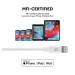 Griffin USB-C to Lightning Cable PD 18W - MFI сертифициран USB-C към Lightning кабел за Apple устройства с Lightning порт (120 см) (бял) 4