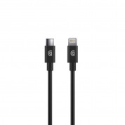 Griffin USB-C to Lightning Cable PD 18W - MFI сертифициран USB-C към Lightning кабел за Apple устройства с Lightning порт (120 см) (черен)