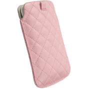 Krusell COCO Mobile Pouch L - кожен калъф за iPhone и мобилни телефони (розов) 1