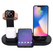Docking Station with Lightning, USB-C, MicroUSB Ports and QI Wireless Charger UD15 10W (black)  6