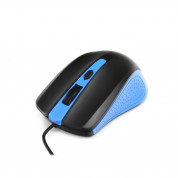Omega OM-05 3D Optical 1000 DPI USB Mouse - USB оптична мишка за PC и Mac (черен-син) 
