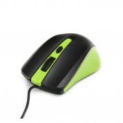 Omega OM-05 3D Optical 1000 DPI USB Mouse - USB оптична мишка за PC и Mac (черен-зелен) 