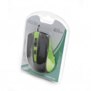 Omega OM-05 3D Optical 1000 DPI USB Mouse - USB оптична мишка за PC и Mac (черен-зелен)  1