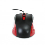 Omega OM-05 3D Optical 1000 DPI USB Mouse - USB оптична мишка за PC и Mac (черен-червен)  1