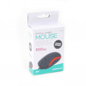 Omega OM-07 3D Optical 1000 DPI USB Mouse - USB оптична мишка за PC и Mac (черен-червен) 
