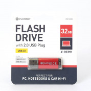 Platinet Pendrive USB 2.0 X-Depo - флаш памет 32GB (червен) 1
