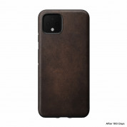 Nomad Leather Rugged Case - кожен (естествена кожа) кейс за Google Pixel 4 (кафяв) 5