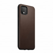 Nomad Leather Rugged Case - кожен (естествена кожа) кейс за Google Pixel 4 (кафяв)
