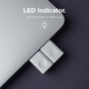 Elago LED USB-C Male to USB-A 3.0 Female Adapter (silver) 4