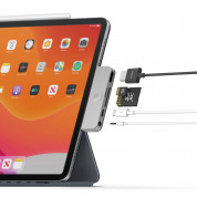 Elago USB-C Pocket Pro Hub Adapter - мултифункционален хъб за свързване на допълнителна периферия за iPad Pro и мобилни устройства (сребрист) 1