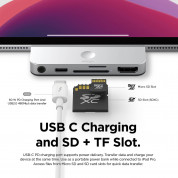 Elago USB-C Pocket Pro Hub Adapter - мултифункционален хъб за свързване на допълнителна периферия за iPad Pro и мобилни устройства (сребрист) 4