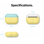 Elago Duo Silicone Case - силиконов калъф за Apple Airpods Pro (жълт-син) 7