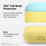 Elago Duo Silicone Case - силиконов калъф за Apple Airpods Pro (жълт-син) 3