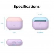 Elago Duo Silicone Case - силиконов калъф за Apple Airpods Pro (лилав-розов) 7