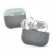 Elago Duo Silicone Case - силиконов калъф за Apple Airpods Pro (сив-светлосив) 2