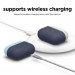 Elago Duo Silicone Case - силиконов калъф за Apple Airpods Pro (син-светлосин) 5