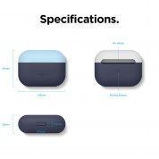 Elago Duo Silicone Case - силиконов калъф за Apple Airpods Pro (син-светлосин) 7