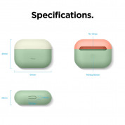 Elago Duo Silicone Case - силиконов калъф за Apple Airpods Pro (зелен-бял) 7