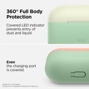 Elago Duo Silicone Case - силиконов калъф за Apple Airpods Pro (зелен-бял) 3