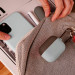 Elago Duo Hang Silicone Case - силиконов калъф с карабинер за Apple Airpods Pro (светлосин-кафяв) 3