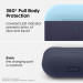 Elago Duo Hang Silicone Case - силиконов калъф с карабинер за Apple Airpods Pro (син-светлосин) 4