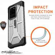 Urban Armor Gear Plasma - удароустойчив хибриден кейс за Samsung Galaxy S20 Ultra (прозрачен) 6