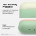 Elago Duo Hang Silicone Case - силиконов калъф с карабинер за Apple Airpods Pro (зелен-бял) 4