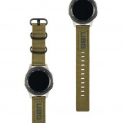 Urban Armor Gear Active Nato Strap - изключително здрава текстилна каишка за Samsung Galaxy Watch 46mm (зелен)