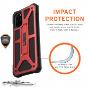 Urban Armor Gear Monarch - удароустойчив хибриден кейс за Samsung Galaxy S20 Plus (червен) 5