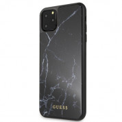 Guess Marble Case - дизайнерски кейс с висока защита за iPhone 11 Pro Max (черен) 1