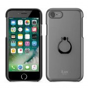 iLuv Metal Forge Ring Case - поликарбонатов кейс с пръстен против изпускане за iPhone SE (2022), iPhone SE (2020), iPhone 8, iPhone 7 (сив) 1