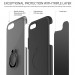 iLuv Metal Forge Ring Case - поликарбонатов кейс с пръстен против изпускане за iPhone SE (2022), iPhone SE (2020), iPhone 8, iPhone 7 (сив) 5