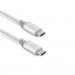 Moshi Integra USB-C 60W Charge Cable - USB-C кабел за Macbook и устройства с USB-C (100см) (светлосив) 1